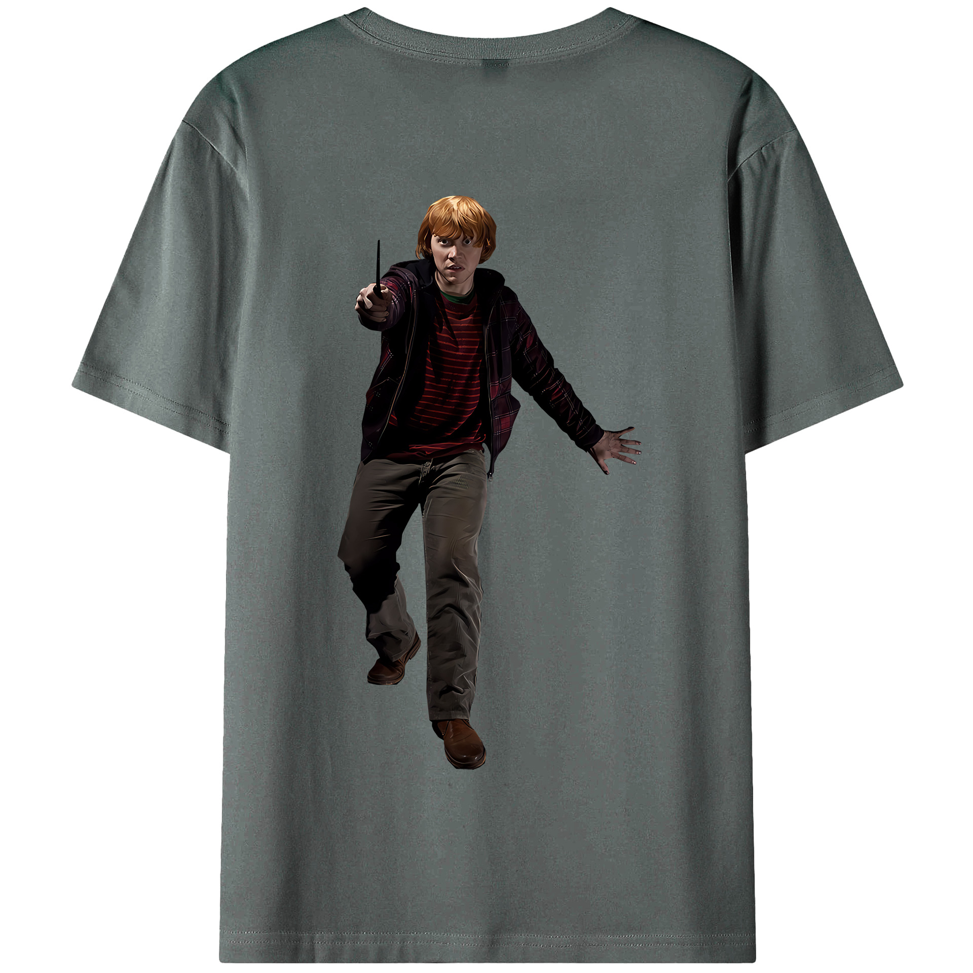 （画像用） Harry Potter ハリー・ポッターシリーズ 綿100％半袖Tシャツ（背面プリント）